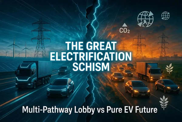 The Great Electrification Schism: How the “Multi-Pathway” Lobby and India’s Biofuel Diversion Are Fracturing the Global Net-Zero Transition - Featured Cover Image