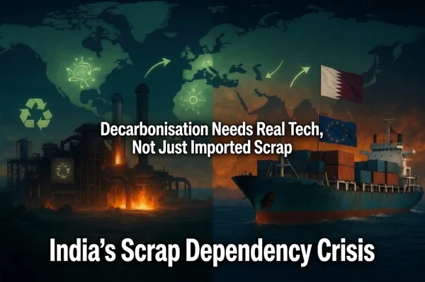 The Scrap Illusion: Why India’s Decarbonisation Strategy Must Pivot from Imported Recycling to Primary Ore Technology - Featured Cover Image