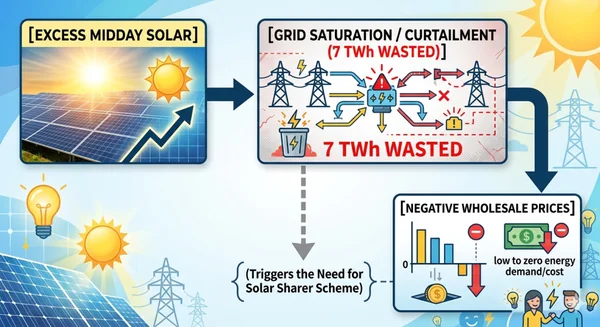 The Solar Equity Paradox: How Australia’s ‘Solar Sharer’ Scheme and Decentralized Grids are Rewriting the Energy Playbook - Graphic Illustration 2