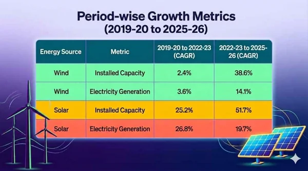 Closing the Gap: Why India’s Solar and Wind Generation Lags Behind Installation - Featured Cover Image