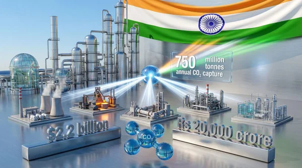 The Carbon Capture Paradox: Can India’s $2.2 Billion Gambit Outrun the Auxiliary Power Trap? - Featured Cover Image