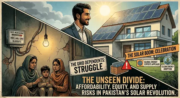 The Solar Split: How Clean Energy is Leaving Pakistan’s Poor Behind - Featured Cover Image