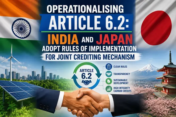 Operationalising Article 6.2: India and Japan Adopt Rules of Implementation for Joint Crediting Mechanism - Featured Cover Image