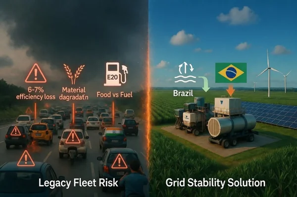 Beyond the Fuel Tank: Why India’s E20 Mandate Should Have Followed Brazil’s Grid-Scale Ethanol Blueprint - Featured Cover Image
