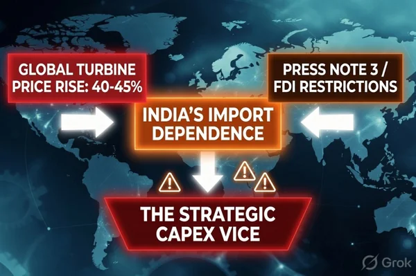 The Cost of Headwinds: How Europe’s Turbine Squeeze and Geopolitical Pincers Impact India’s 37 GW Offshore Wind Ambitions - Graphic Illustration 2