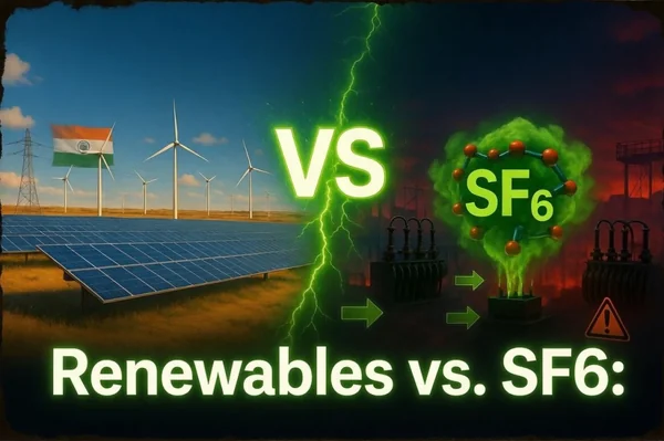 Renewables vs. SF6: Why India’s Renewable Energy Surge is Fueling the Rise of the World’s Deadliest Greenhouse Gas - Featured Cover Image