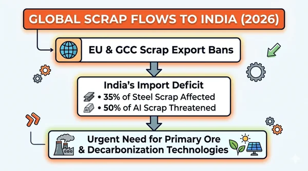 The Scrap Illusion: Why India’s Decarbonisation Strategy Must Pivot from Imported Recycling to Primary Ore Technology - Graphic Illustration 1