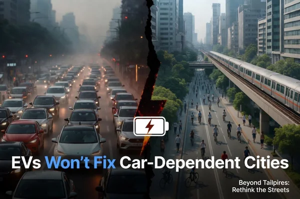 Why Electric Vehicles Won’t Save Our Cities: The EV Myth - Featured Cover Image