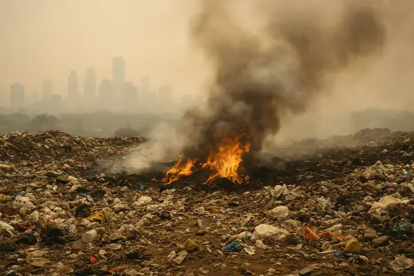 The Invisible Inferno: India’s Rural and Small-Urban Plastic Burning Crisis - Graphic Illustration 3